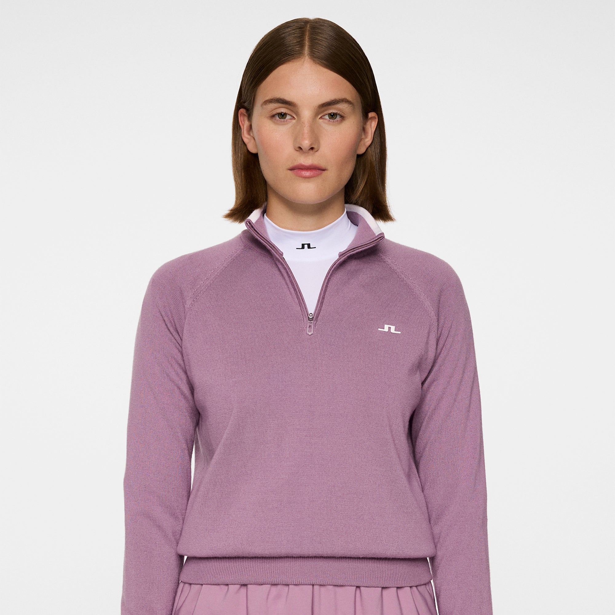 J Lindeberg Ruth Windbreaker Ladies Golf Sweater Very Grape